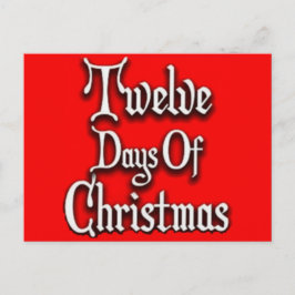 Cartes Pour Fêtes Annuelles Douze jours de Noël