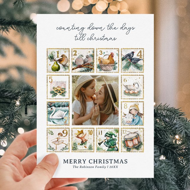 Cartes Pour Fêtes Annuelles Douze jours de Noël Photo (Créateur téléchargé)