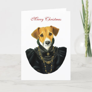Cartes Pour Fêtes Annuelles DR037 Jack Russell Terrier, Merry Christmas