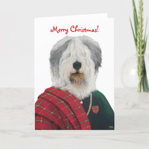 Cartes Pour Fêtes Annuelles DR.223 Vieux Noël de chien anglais