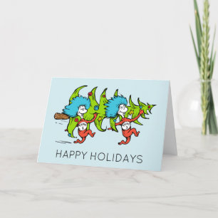 Cartes Pour Fêtes Annuelles Dr. Seuss   Grinch   Chose Un Chose Deux