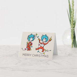 Cartes Pour Fêtes Annuelles Dr. Seuss Grinch Chose Un Chose Deux Danse