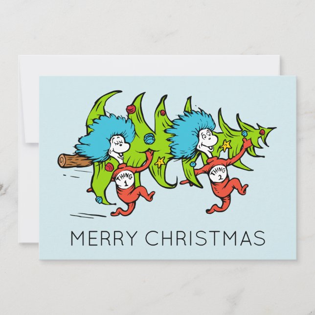 Cartes Pour Fêtes Annuelles Dr Seuss | Grinch | Une chose Noël (Devant)