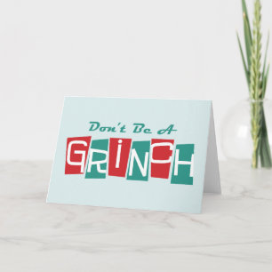Cartes Pour Fêtes Annuelles Dr Seuss Ne soyez pas un Grinch