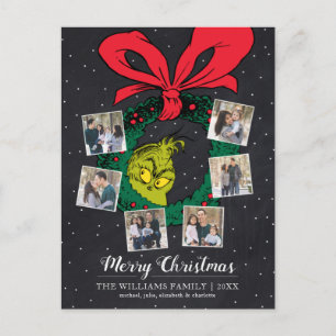 Cartes Pour Fêtes Annuelles Dr. Seuss Photo de famille joyeux Noël