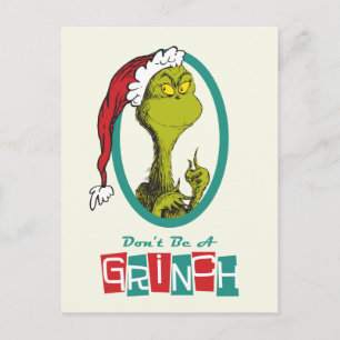 Cartes Pour Fêtes Annuelles Dr Seuss   The Grinch