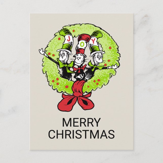 Cartes Pour Fêtes Annuelles Dr Seuss| The Grinch| Who-ville Christmas Joy (Devant)