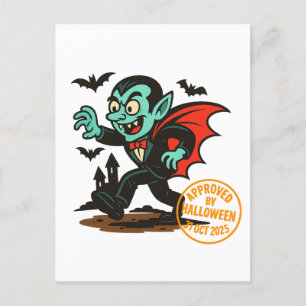 Cartes Pour Fêtes Annuelles Dracula Vampire - Approuvé par Halloween
