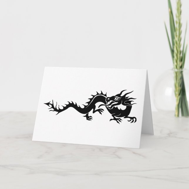 Cartes Pour Fêtes Annuelles Dragon chinois (9) (Devant)