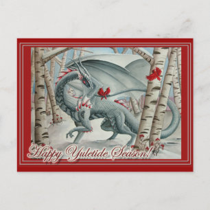 Cartes Pour Fêtes Annuelles Dragon Christmas Yule Card