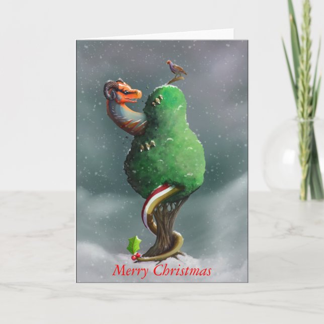 Cartes Pour Fêtes Annuelles Dragon dans l'arène (Devant)
