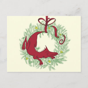 Cartes Pour Fêtes Annuelles Dragon de Noël