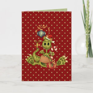 Cartes Pour Fêtes Annuelles Dragon de Noël