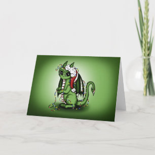 Cartes Pour Fêtes Annuelles Dragon de Noël