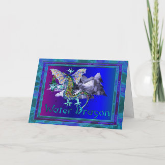 Cartes Pour Fêtes Annuelles Dragon d'eau