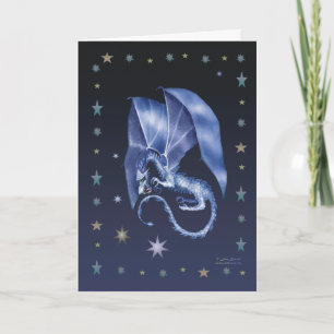 Cartes Pour Fêtes Annuelles Dragon d'étoile bleue