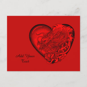 Cartes Pour Fêtes Annuelles Dragon Heart