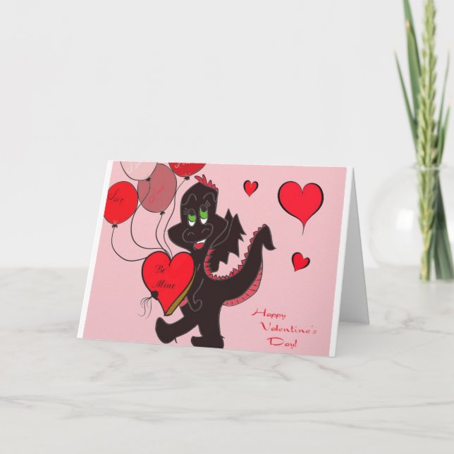 Cartes Pour Fêtes Annuelles Dragon Love (Devant)