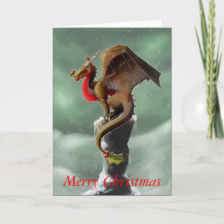 Cartes Pour Fêtes Annuelles Dragon Robin Christmas Card
