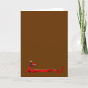 Cartes Pour Fêtes Annuelles Dragon rouge