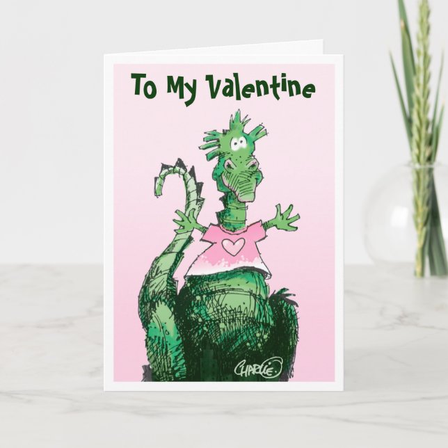 Cartes Pour Fêtes Annuelles Dragon Valentine (Devant)