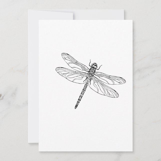 Cartes Pour Fêtes Annuelles Dragonfly simple (Devant)