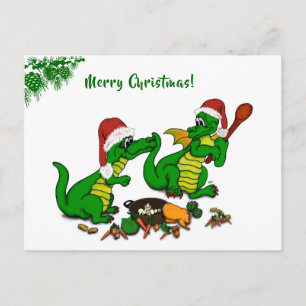 Cartes Pour Fêtes Annuelles Dragons - Joyeux Noël ! - aujourd'hui je vais cuis