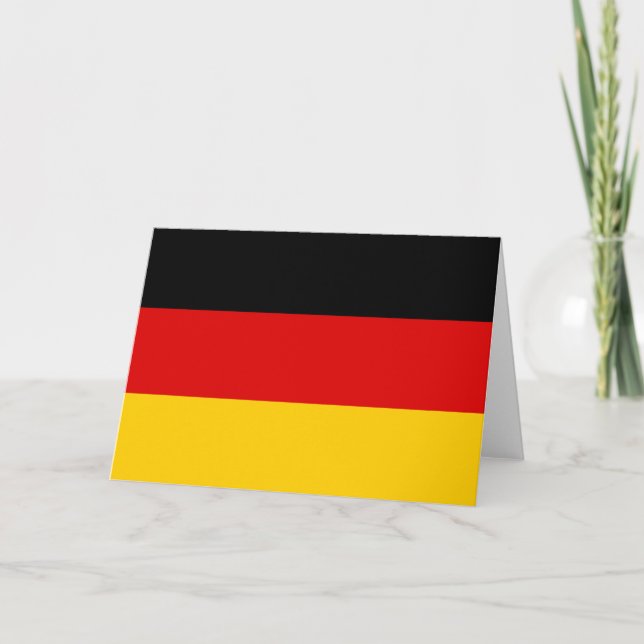 Cartes Pour Fêtes Annuelles Drapeau allemand (Devant)