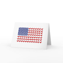 Drapeau Américain Fait De Canards
