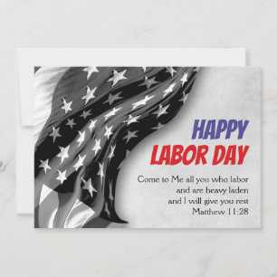 Cartes Pour Fêtes Annuelles Drapeau américain patriotique personnalisé JOURNÉE