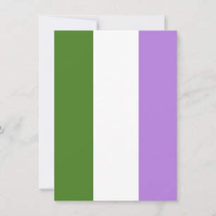 Cartes Pour Fêtes Annuelles Drapeau de fierté genderqueer