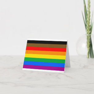 Cartes Pour Fêtes Annuelles Drapeau de la fierté arc-en-ciel de Philly