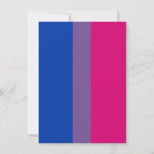 Cartes Pour Fêtes Annuelles Drapeau de la fierté bisexuelle