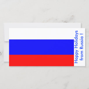 Cartes Pour Fêtes Annuelles Drapeau de la Russie, Joyeuses fêtes de la Russie