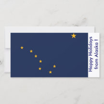 Drapeau de l'Alaska, Joyeuses fêtes des États-Unis