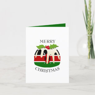 Cartes Pour Fêtes Annuelles DRAPEAU KENYA  Christmas Pudding  Festif