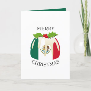 Cartes Pour Fêtes Annuelles DRAPEAU MEXIQUE   Pudding Festif de Plum   Noël