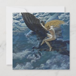 Cartes Pour Fêtes Annuelles “Dream Idyll - A Valkyrie” by Edward Robert Hughes
