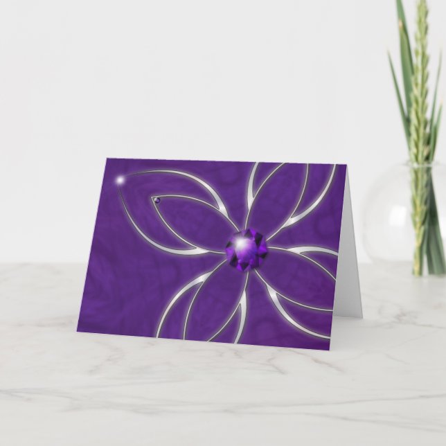 Cartes Pour Fêtes Annuelles Dream in Amethyst Christmas Card (Devant)