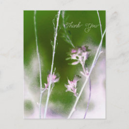 Cartes Pour Fêtes Annuelles Dreamy Wildflowers – Pastel Nature Thank You Card