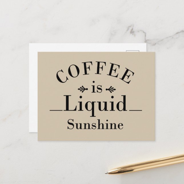 Cartes Pour Fêtes Annuelles drinker dit à propos du café (Devant/Arrière en situation)