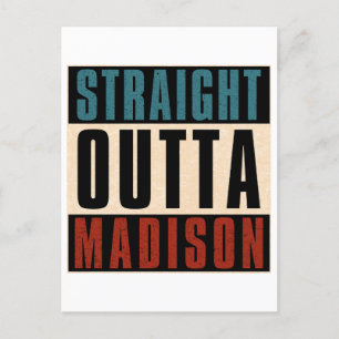 Cartes Pour Fêtes Annuelles Droit devant Madison Wisconsin WI