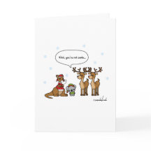 Drôle Attends Tu n'es pas Père Noël Christmas Card