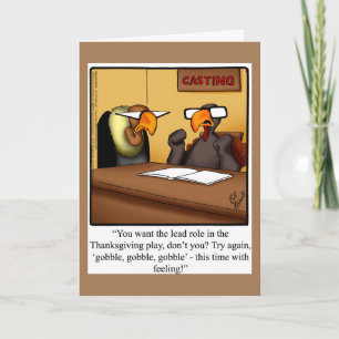 Cartes Pour Fêtes Annuelles Drôle Carnet de voeux de Thanksgiving "Spectickles