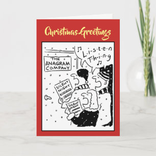 Cartes Pour Fêtes Annuelles Drôle Carol Singer Cartoon