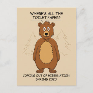 Cartes Pour Fêtes Annuelles Drôle Cartoon Ours