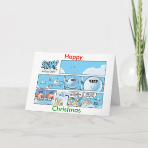 Cartes Pour Fêtes Annuelles Drôle Christmas Aviation Cartoon Card