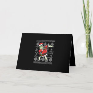 Cartes Pour Fêtes Annuelles Drôle Dabbing Turtle Pet laid Noël Holloween