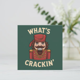 Cartes Pour Fêtes Annuelles Drôle de Noël, quoi de neuf, casse-noisette de Noë