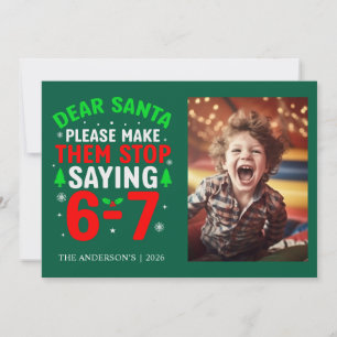 Cartes Pour Fêtes Annuelles Drôle de Noël Six Sept Sarcasique